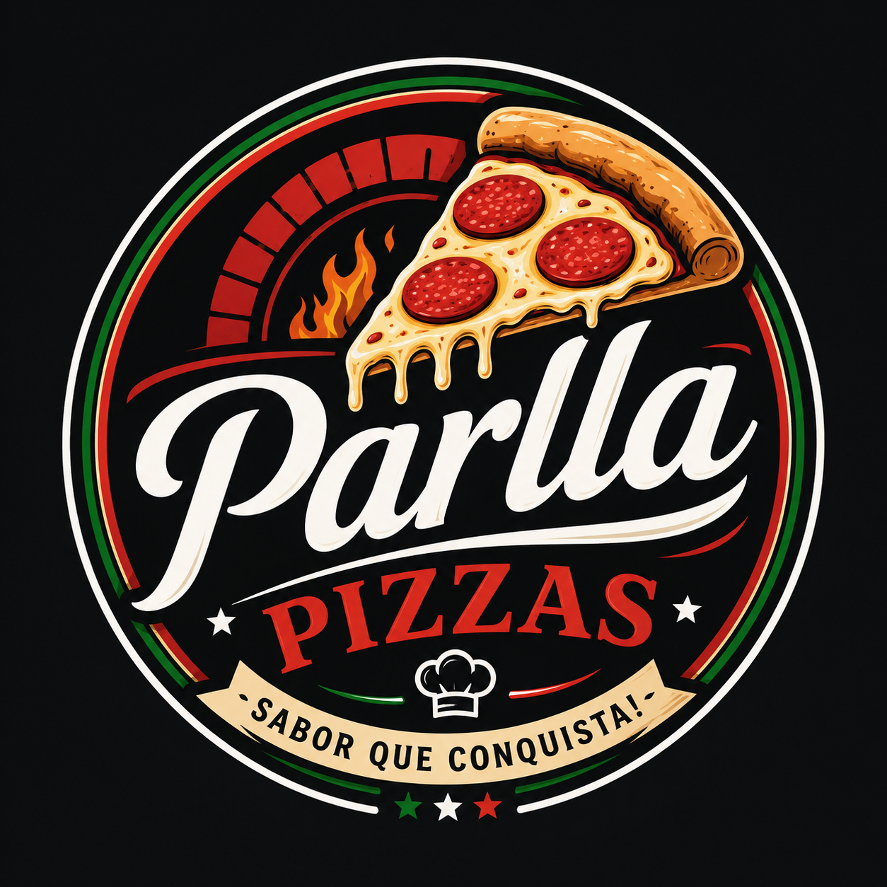 Logo Parlla Pizzas
